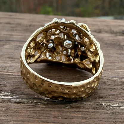 2.73ctw Round Cut Vintage Estate Sapphire Ring-JEWELBUYS