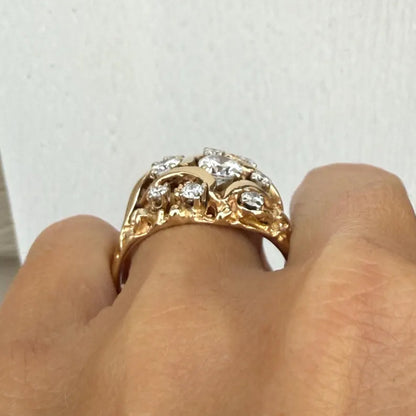 2.73ctw Round Cut Vintage Estate Sapphire Ring-JEWELBUYS