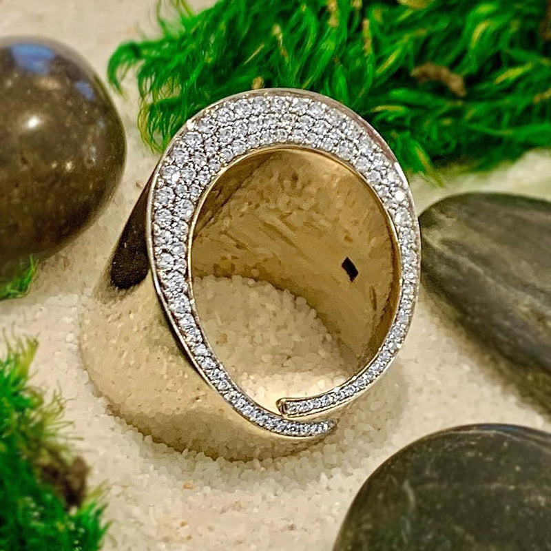 Bold and Beautiful Gold Ring-JEWELBUYS