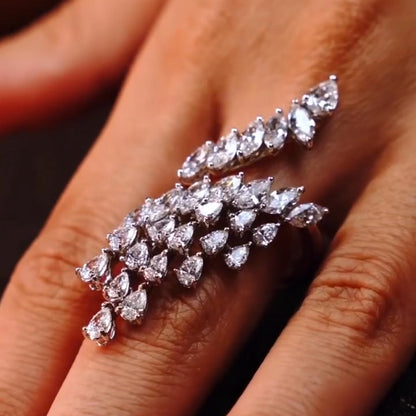 4ctw Unique Shaped Diamond Ring - JEWELBUYS