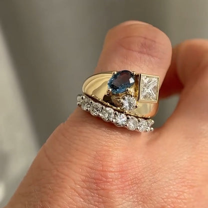 Various cuts of vintage-style sapphire rings-JEWELBUYS