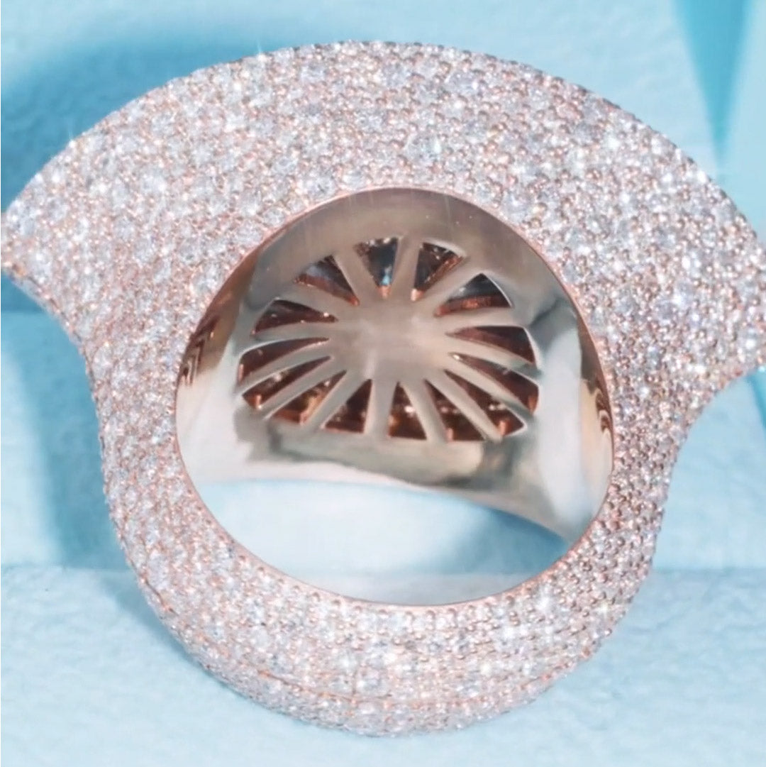 15.0 Ctw Marquise Cut White Sapphire Devil's Eye Full Set Ring-JEWELBUYS