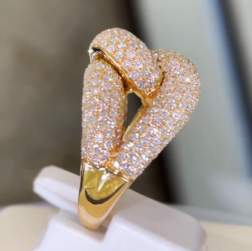 Exquisite 5 ctw Round Cut White Sapphire Ring -JEWELBUYS