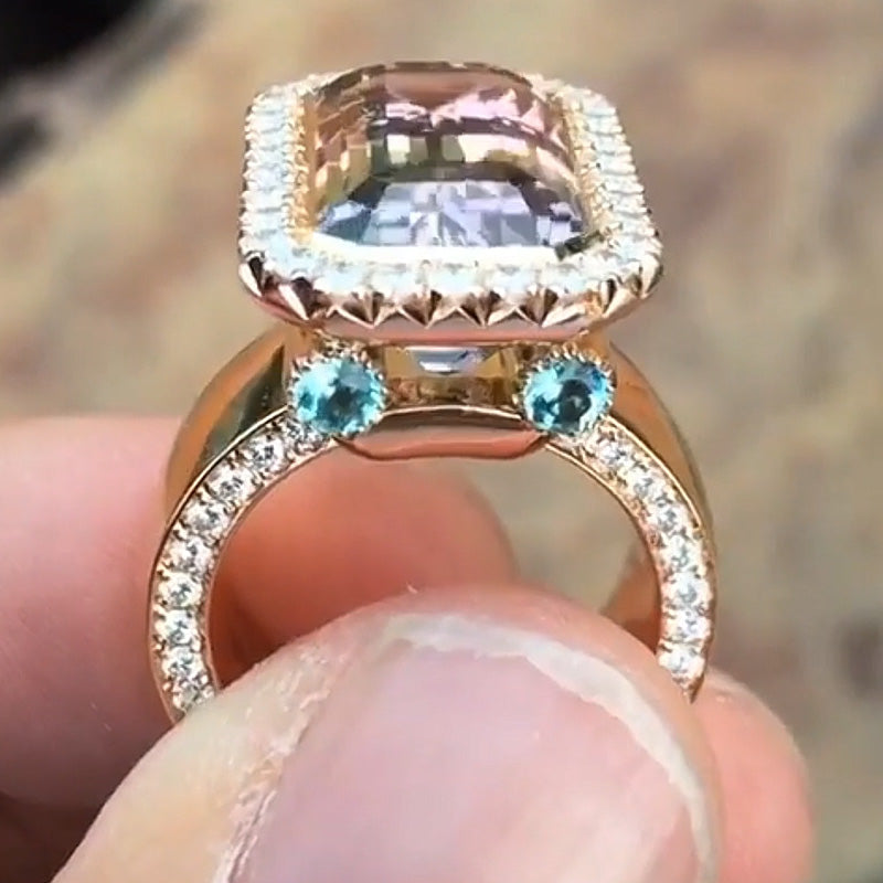 8Ctw Gorgeous Sapphire Illusion Ring-JEWELBUYS