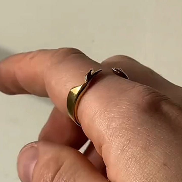 Personalized Finger Gold Ring-JEWELBUYS