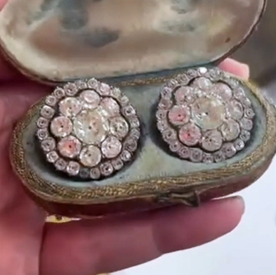 2.2Ctw Exquisite Vintage Sapphire Earrings-JEWELBUYS