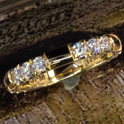 1.5Ctw Round Cut Simple Elegant White Sapphire Eternity Band-JEWELBUYS
