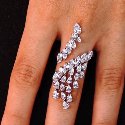 4ctw Unique Shaped Diamond Ring - JEWELBUYS