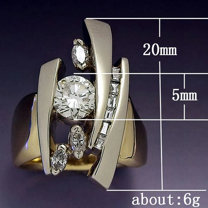 3ctw Punk Style Multi-Stone Fashion Ring -JEWELBUYS