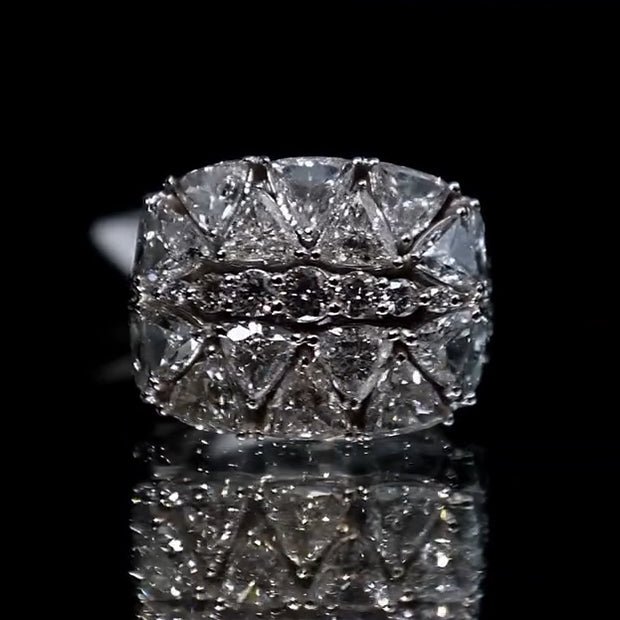 5ct Triangle Seed Royal Gemstone Ring -JEWELBUYS