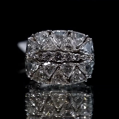 5ct Triangle Seed Royal Gemstone Ring -JEWELBUYS
