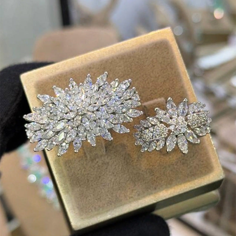 4.02Ctw Marquis Gem Cluster Ring-JEWELBUYS