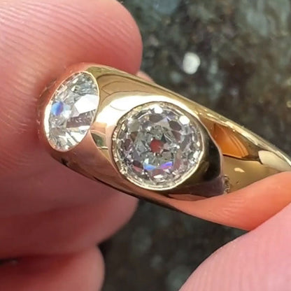 6.46ct Trilogy White Sapphire Ring - JEWELBUYS