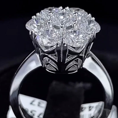 One-Of-A-Kind 2.8ctw Round Cut White Sapphire Ring-JEWELBUYS