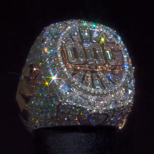 Luxury 8 ctw Sapphire Multi-Cut White Full Set Ring - JEWELBUYS