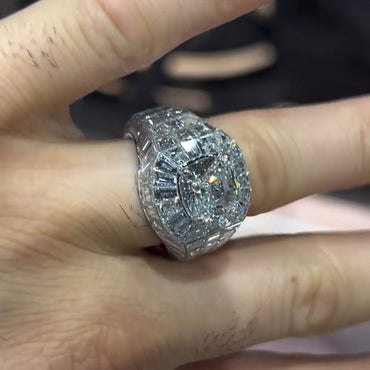 6ct Multi-Layered Hip Hop Gemstone Ring -JEWELBUYS