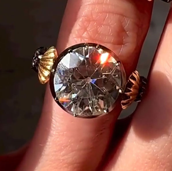 Dream Old European Cut Mermaid Diamond Ring - JEWELBUYS
