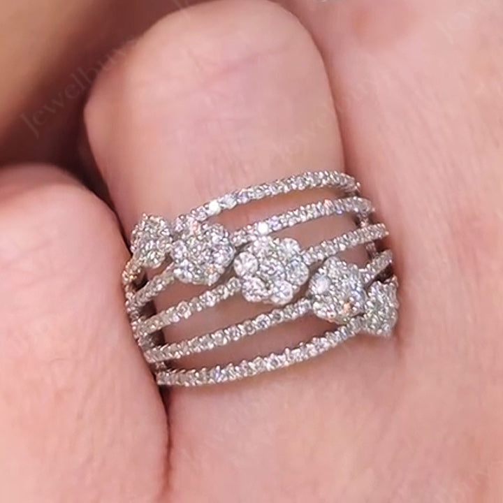 2.0ctw Exquisite Spiral Sapphire Dangle Earrings And Ring-JEWELBUYS