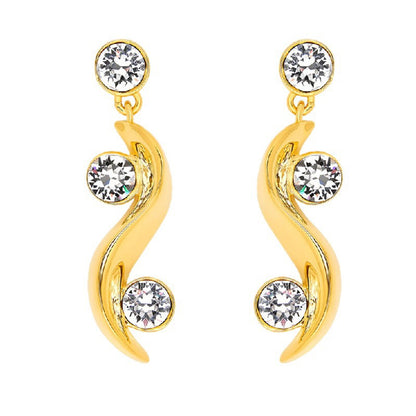 European and American style wave gemstone necklace and earring-JEWELBUYS