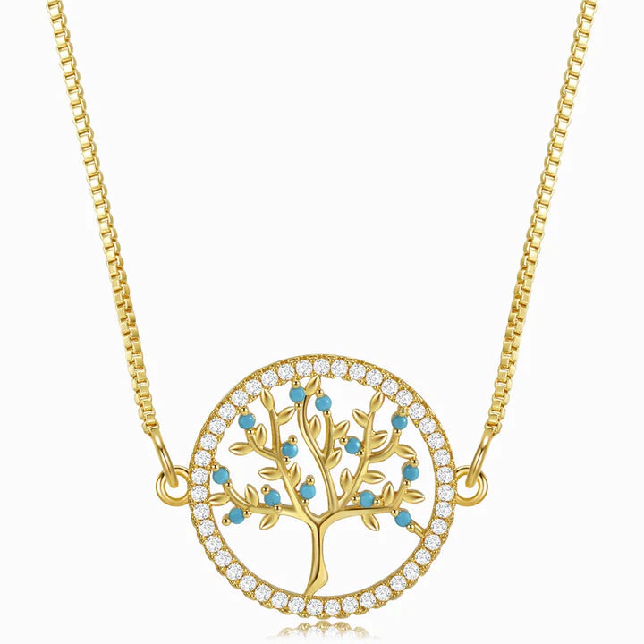 Exquisite Multi Tree of Life Necklace -JEWELBUYS