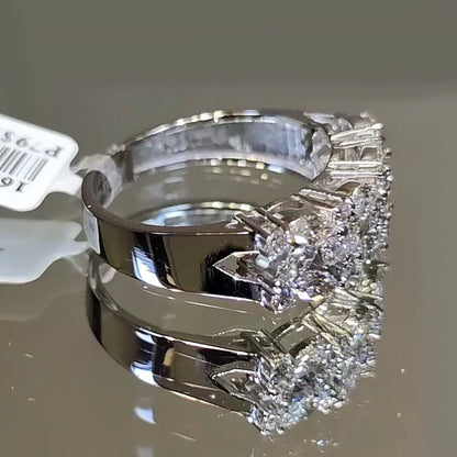 1.5Ctw Marquise Cut Brilliant Sapphire Ring-JEWELBUYS