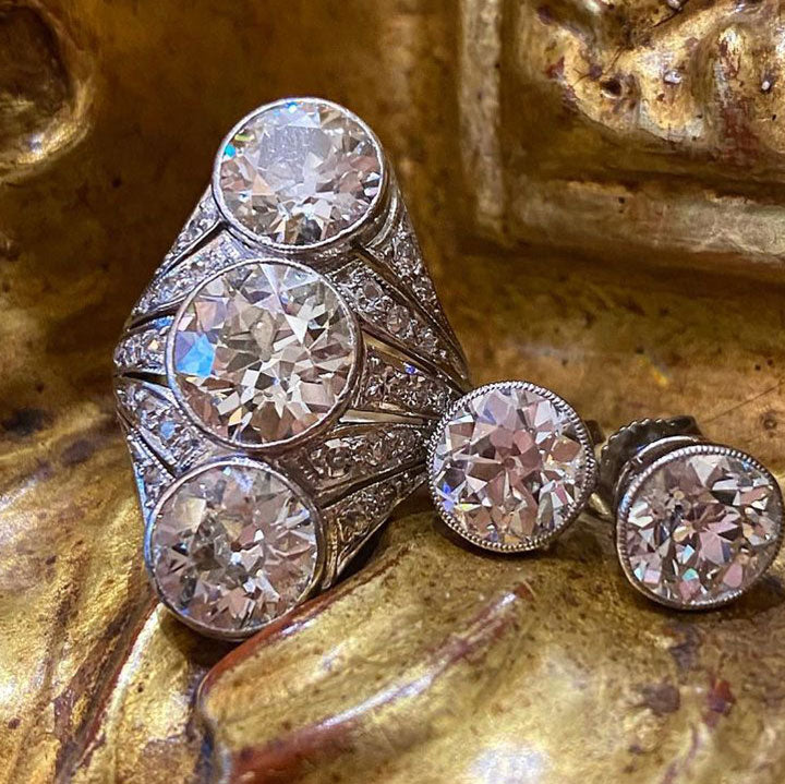 Vintage Split-Look Women's Diamond Skeleton Engagement Ring - JEWELBUYS