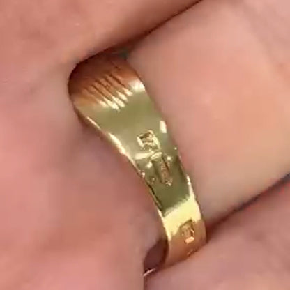 2.0ctw Streamlined Design Seven Sapphire Vintage Ring- JEWELBUYS