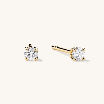 Minimalist Round Cut White Sapphire 4-Piece Stud Earrings Set-JEWELBUYS