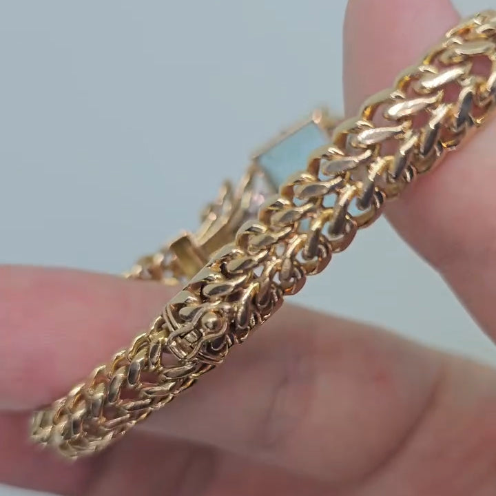 16Ct Emerald-Cut Aquamarine Cute Bracelet-JEWELBUYS