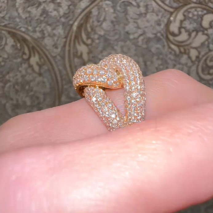 Exquisite 5 ctw Round Cut White Sapphire Ring -JEWELBUYS