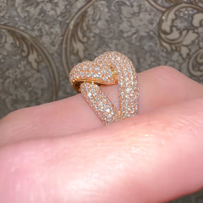 Exquisite 5 ctw Round Cut White Sapphire Ring -JEWELBUYS