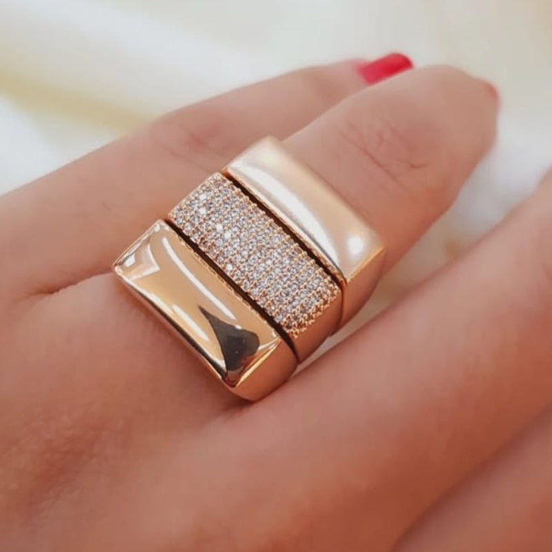 Unique Style 1ct Round Cut White Sapphire Women's Ring Set in Gold & Silver-JEWELBUYS