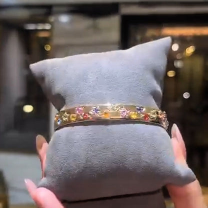 4.0Ctw Colorful Elegant Sapphire Bracelet-JEWELBUYS