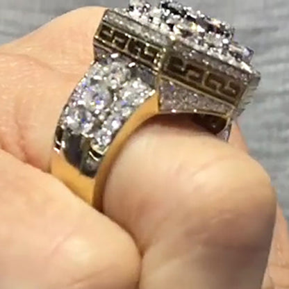Hexagonal Cluster Diamond Ring - JEWELBUYS