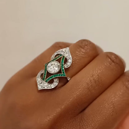 2.0Ctw Exquisite Edwardian-style Vintage Sapphire Ring-JEWELBUYS