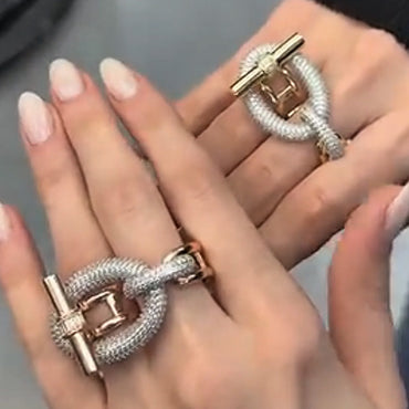 2.0 Ctw Bike Model Ring-JEWELBUYS