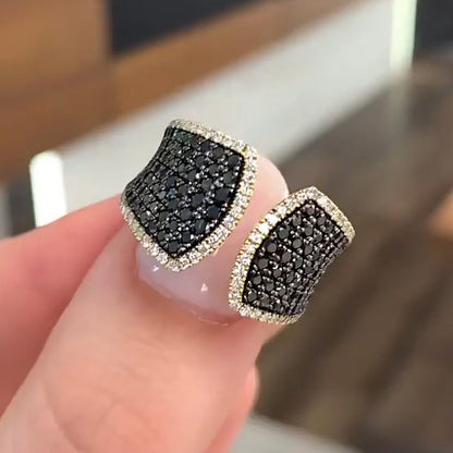 2.6ctw Black Diamond Pavé Split Ring - JEWELBUYS