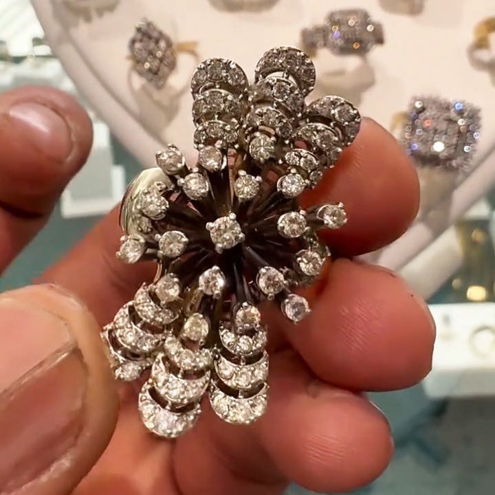 2.5Ctw Sparkling Sapphire Cocktail Ring- JEWELBUYS