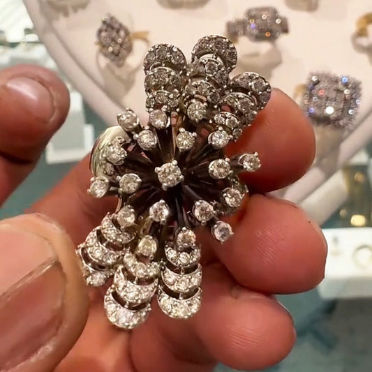 2.5Ctw Sparkling Sapphire Cocktail Ring- JEWELBUYS