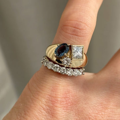 Various cuts of vintage-style sapphire rings-JEWELBUYS