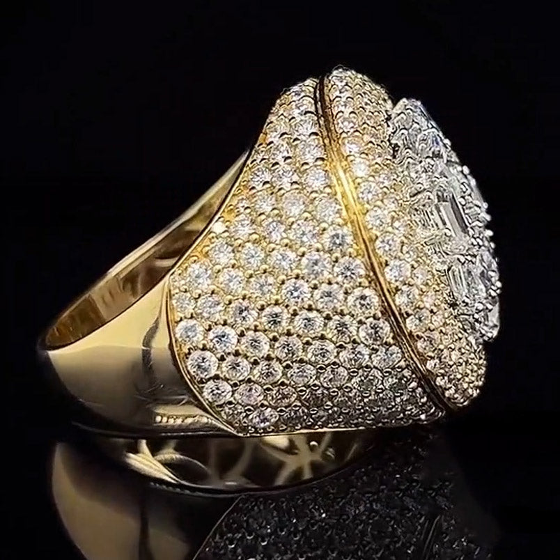 4.4ctw Baguette, Marquis and Pear Sapphire Ring-JEWELBUYS