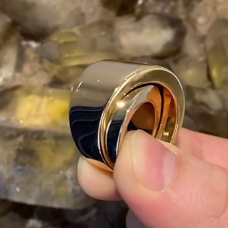 Bold and Beautiful Gold Ring-JEWELBUYS
