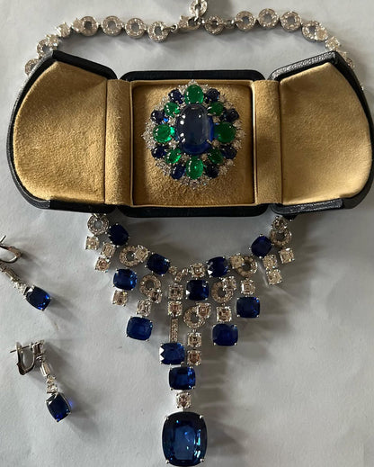 4.8Ctw Cabochon Gemstone Vintage Ring Brooch-JEWELBUYS