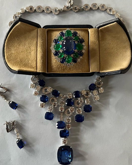 4.8Ctw Cabochon Gemstone Vintage Ring Brooch-JEWELBUYS