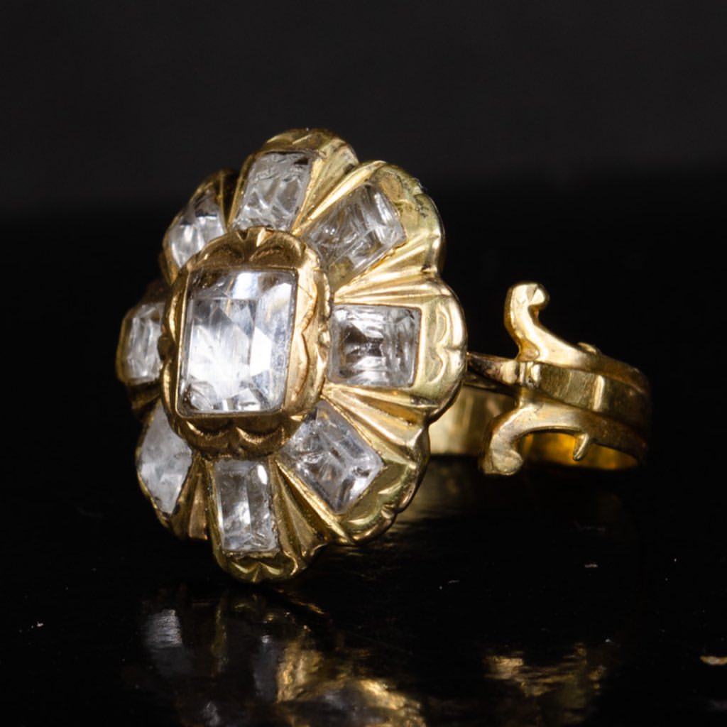 5.5ctw Emerald Cut Antique Engagement Ring-JEWELBUYS