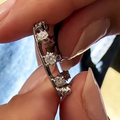 2.5ctw Round Cut Sapphire Seamless Stacking Ring-JEWELBUYS