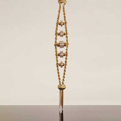 0.75Ctw rope and tassel sapphire bracelet-JEWELBUYS