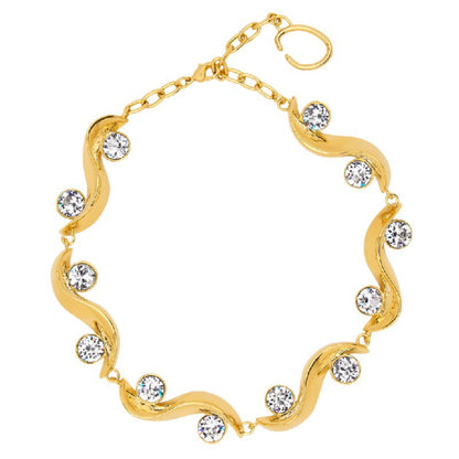 European and American style wave gemstone necklace and earring-JEWELBUYS