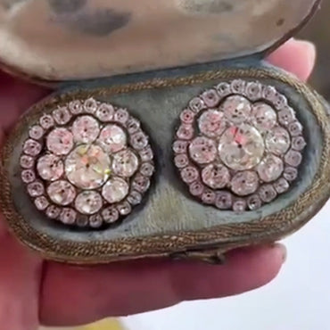 2.2Ctw Exquisite Vintage Sapphire Earrings-JEWELBUYS