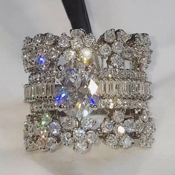 6ct Cocktail Gemstone Ring -JEWELBUYS